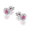 Ti2 Titanium Pink Star Stud Earrings - 7mm - J1943 Alternative Image