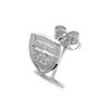 Silver Arsenal FC Single Stud Earring - J2320 Alternative Image
