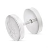 Stainless Steel Rangers Crest Stud Earring - J29320 Alternative Image