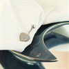 Steel CZ Heart Belly Bar - J35005 Alternative Image