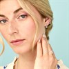 Surgical Steel Crystal Flower Cluster Labret Single Stud - J3920 Alternative Image