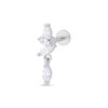 Surgical Steel Marquise Drop Labret Single Stud - J3926 Alternative Image