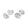 GUESS JUBE04065JWRH Silver Tone Crystal Links Stud Earrings - J42451 Alternative Image
