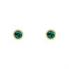 Laura Ashley Stippled Green Crystal Pendant And Earring Set - J4314 Alternative Image