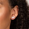 Laura Ashley Wild Meadow CZ Crawler Earrings - J4328 Alternative Image