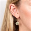 Laura Ashley LA094 Leaf Border Green Drop Earrings - J4344 Alternative Image