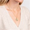Laura Ashley LA095 Leaf Border Green Necklace - J4345 Alternative Image