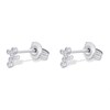 Fossil JFS00544040 Silver Cubic Zirconia Cross Stud Earrings - J4886 Alternative Image