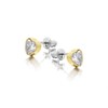 Fossil JF03935710 Yellow IP Heart Stud Earrings - J49271 Alternative Image