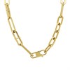 Fossil JF04102710 Yellow IP Link Stainless Steel Necklace - J49296 Alternative Image