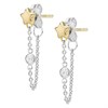 Fossil JFS00559998 Silver Cubic Zirconia Star Front To Back Drop Earrings - J49312 Alternative Image