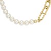 Fossil JF04727710 Gold Tone IP Pearl Effect Link Necklace - J49352 Alternative Image
