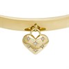 Fossil JF04831710 Yellow IP Stone Set Heart Bangle - J49372 Alternative Image