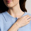 Fossil JF04866710 Yellow Tone IP Mother Of Pearl And CZ Bracelet - J49376 Alternative Image
