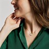 Fossil JF04865710 Yellow Tone Mother Of Pearl And CZ Necklace - J49377 Alternative Image