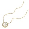 Fossil JF04865710 Yellow Tone Mother Of Pearl And CZ Necklace - J49377 Alternative Image