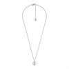 Fossil JF04909040 Steel Mother Of Pearl And Clear Stone Necklace - J49379 Alternative Image