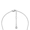 Fossil JF04909040 Steel Mother Of Pearl And Clear Stone Necklace - J49379 Alternative Image
