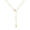 Fossil JA7298710 Gold Tone Crystal Heart Necklace - J49412 Alternative Image