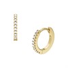 Fossil JA7346710 Gold Tone Huggie Earrings - J49445 Alternative Image
