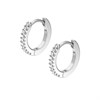 Fossil JA7347040 Silver Tone Huggie Earrings - J49446 Alternative Image