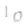Fossil JA7347040 Silver Tone Huggie Earrings - J49446 Alternative Image