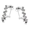 Diamante Zig Zag Drop Earrings - J5132 Alternative Image