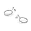 Diamante Circle Drop Earrings - J5150 Alternative Image