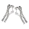 Diamante Two Row Drop Earrings - J5170 Alternative Image