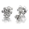 Diamante Flower Stud Earrings - 9mm - J5223 Alternative Image