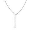 Diamante Crystal Blue Oval Halo Necklet - J5305 Alternative Image