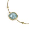Rotary Stainless Steel Gold Tone Blue CZ Bracelet. - J6509 Alternative Image