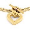 Tommy Hilfiger 2780970 Gold Tone Heart Chain Bracelet - J7352 Alternative Image