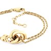 Tommy Hilfiger 2780991 Stainless Steel Gold Tone Double Rope Bracelet - J7356 Alternative Image
