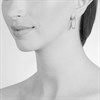 Cachet Saga Gold Tone Cubic Zirconia Hoop Earrings - J74142 Alternative Image