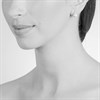 Cachet Ran Silver Tone Blue Crystal Teardrop Stud Earrings - J7446 Alternative Image