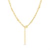 Viva Gold Tone Steel Layered Paperlink Necklace - J76156 Alternative Image