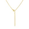 Viva Gold Tone Steel Heart Necklace - J76183 Alternative Image