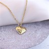 Viva Gold Tone Steel Heart Necklace - J76183 Alternative Image