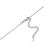 Briolette Silver Cubic Zirconia Halo Glamour Necklace - J77103 Alternative Image