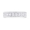 Briolette Silver Cubic Zirconia Band Ring - J77142 Alternative Image