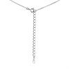 Briolette Silver Cubic Zirconia Teardrop Necklace - J77153 Alternative Image