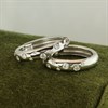 Briolette Silver Cubic Zirconia Hoop Earrings - J77166 Alternative Image