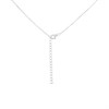 Briolette Silver CZ Heart Necklace - J77167 Alternative Image