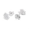 Briolette Silver CZ Starburst Stud Earrings - J77172 Alternative Image