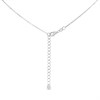 Briolette Silver CZ Moon And Star Necklace - J77186 Alternative Image