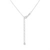 Briolette Silver CZ Teardrop Necklace - J77193 Alternative Image