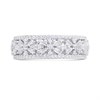 Briolette Silver CZ Flower Ring - J77195 Alternative Image