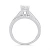 Briolette Silver CZ Three Row Ring - J77203 Alternative Image