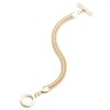 Anne Klein Gold Tone Flat Chain Bracelet - J78107 Alternative Image